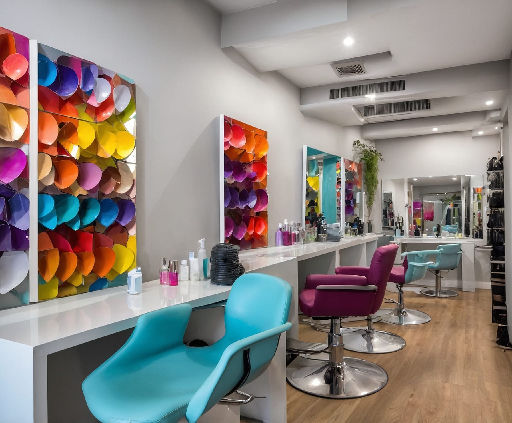 Transformación capilar llamativa y moderna.